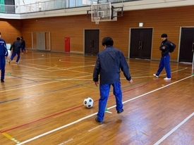 サッカー休日合同部活動の様子