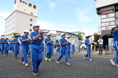 第55回交通安全鼓笛パレードの様子