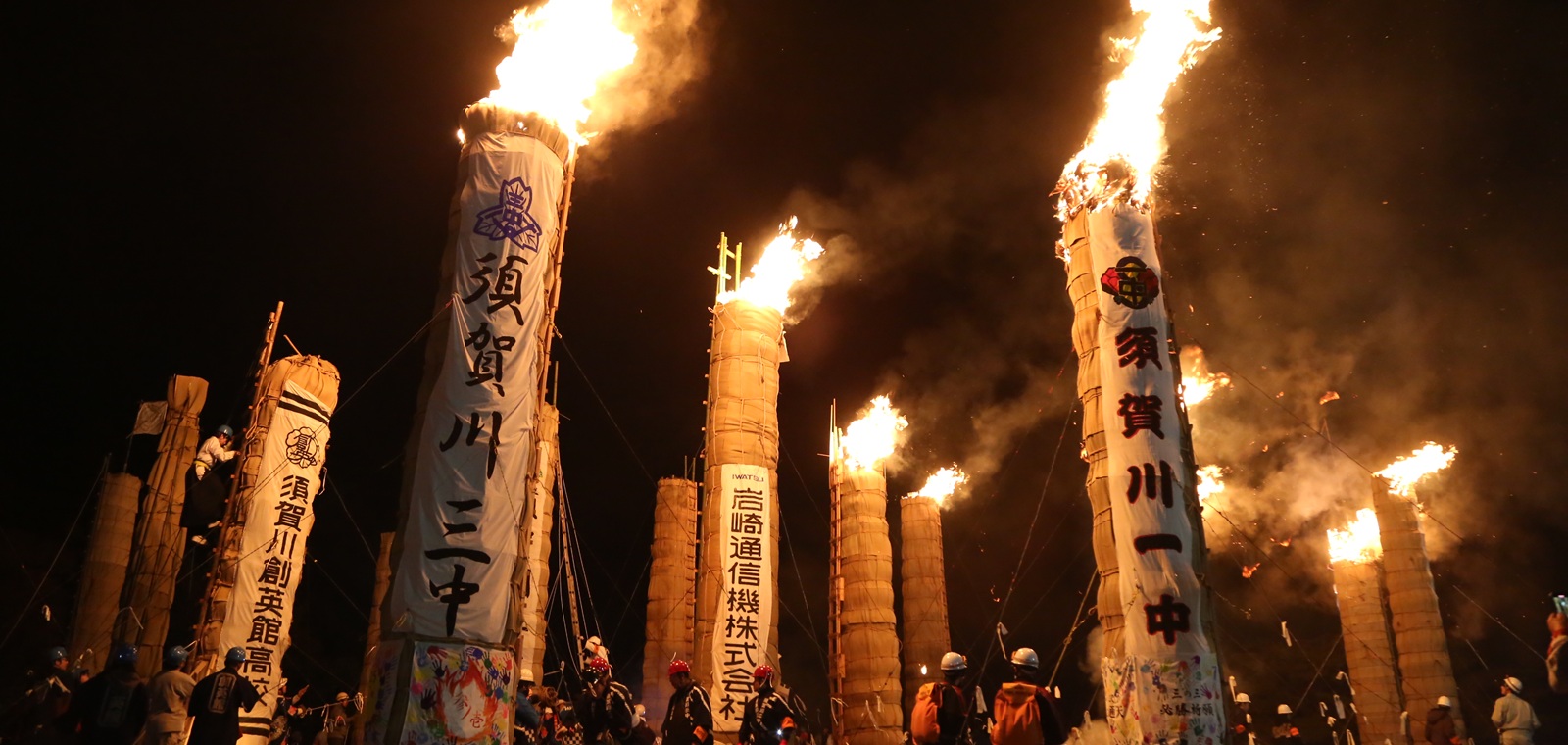 令和7年度の松明あかしの様子