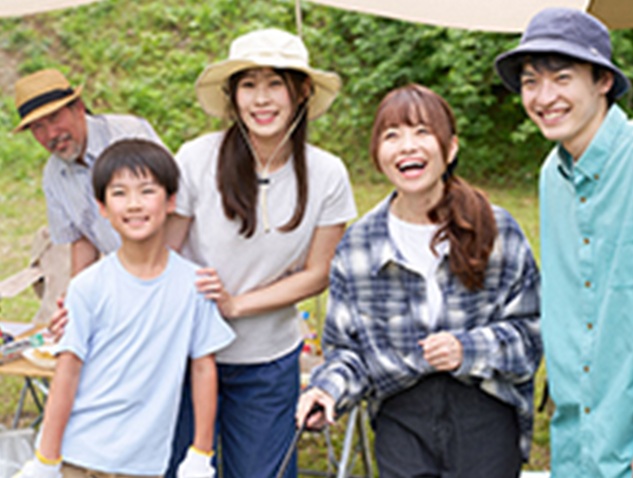 アウトドア活動している写真