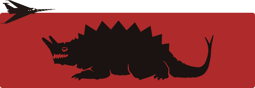 スカキングと戦闘機のシルエット