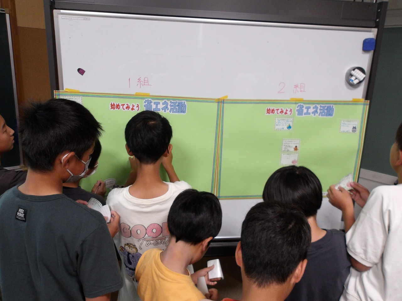 阿武隈小学校で行われたESD環境教育の様子