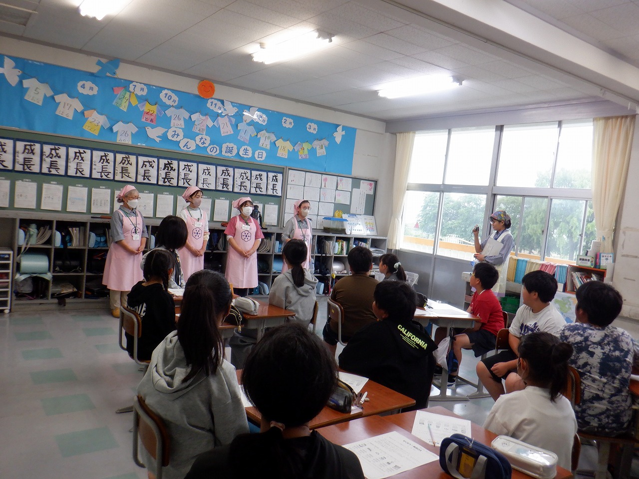 長沼東小学校で行われたESD環境教育の様子