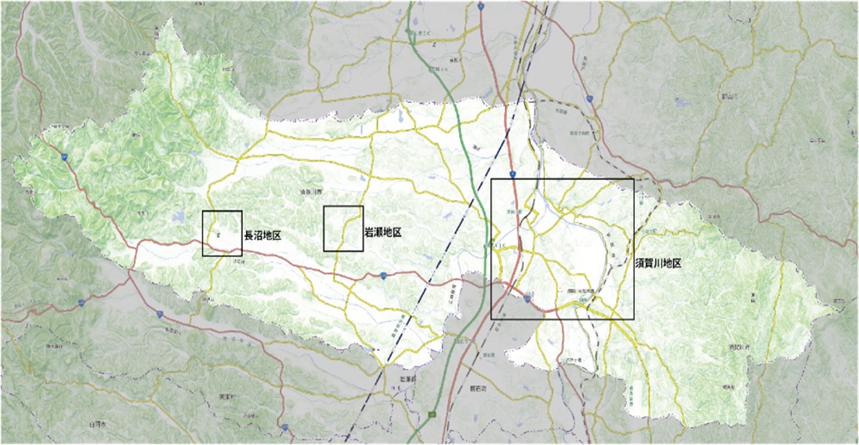 市営住宅の位置図