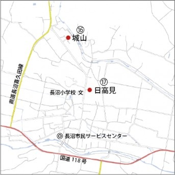 長沼地区の位置図