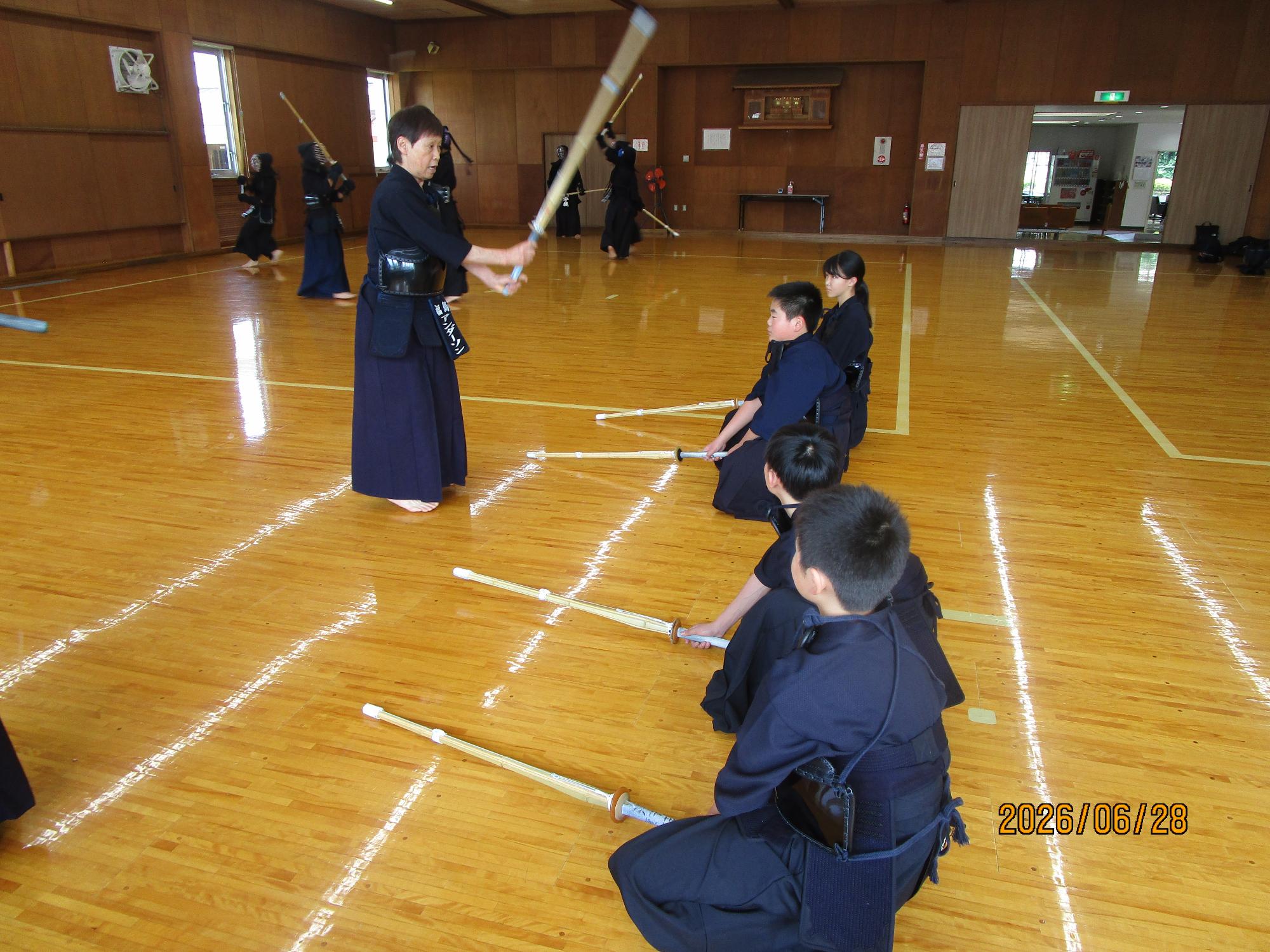 剣道休日合同部活動の写真（その2）