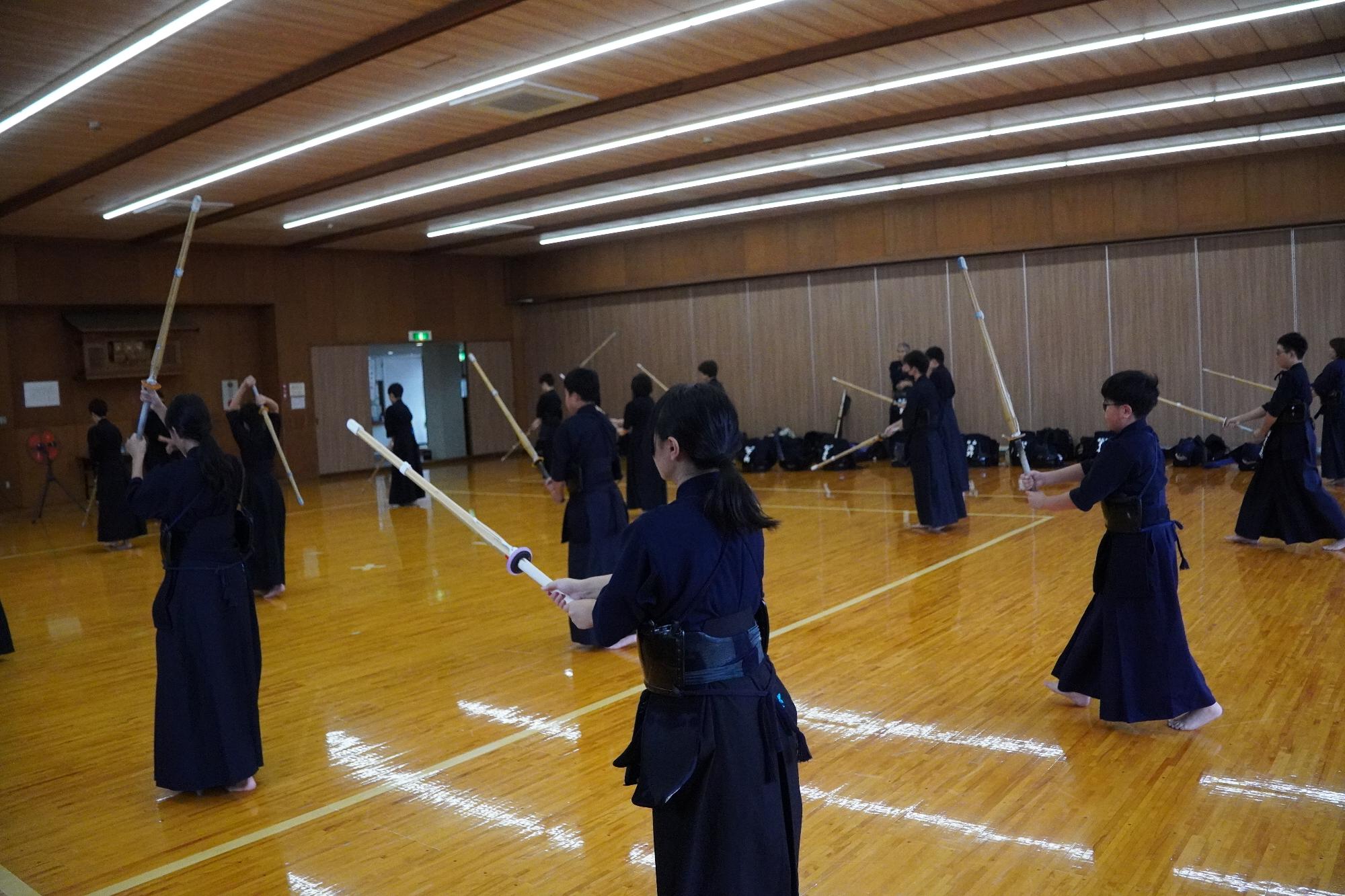 剣道休日合同部活動の写真（その1）